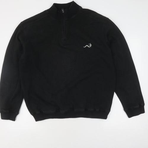 Woodworm Men's Black Pullover Sweatshirt 2XL