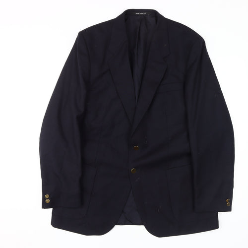 St Michael Men's Black Blazer, Size 42R, Two-Button