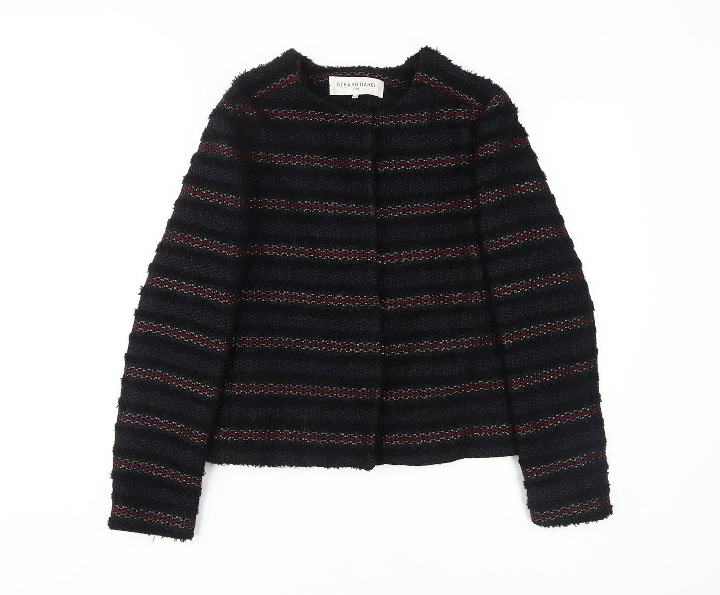 Gerard Darel Women's Black Tweed Jacket Size 10