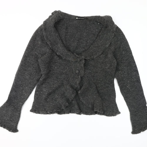 Valerie Bertinelli Women's Grey Cardigan Size L