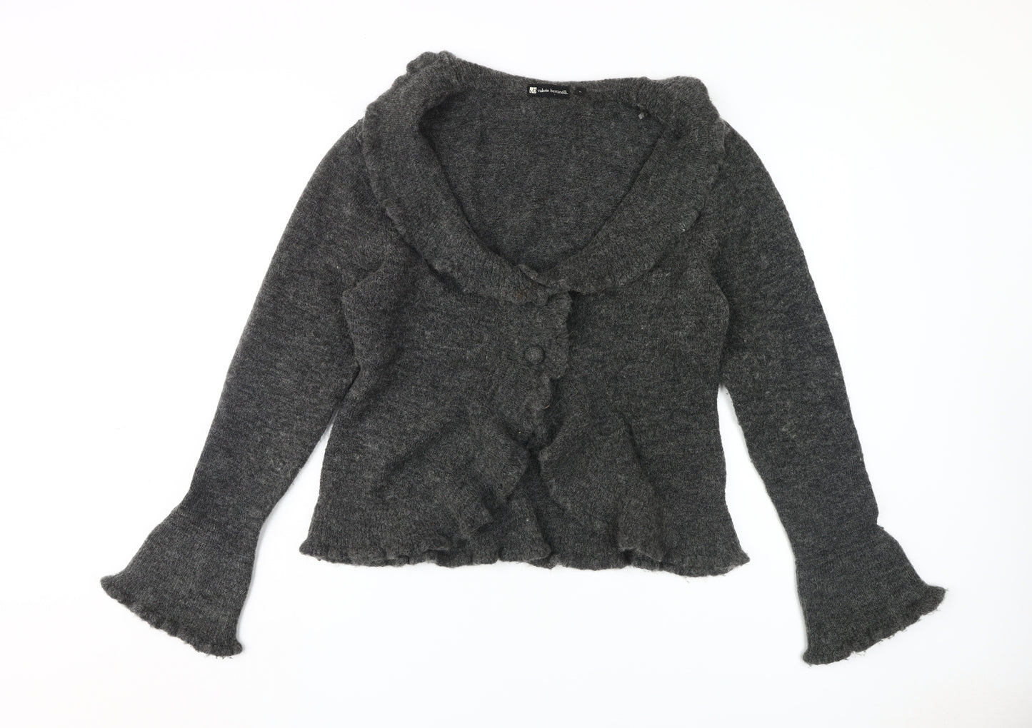 Valerie Bertinelli Women's Grey Cardigan Size L