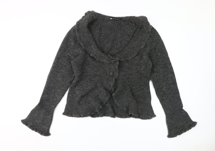 Valerie Bertinelli Women's Grey Cardigan Size L