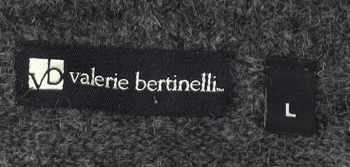 Valerie Bertinelli Women's Grey Cardigan Size L