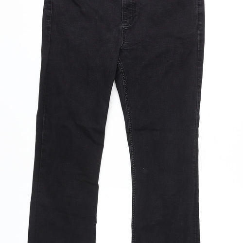 Marks and Spencer Women's Black Straight Jeans Size 16