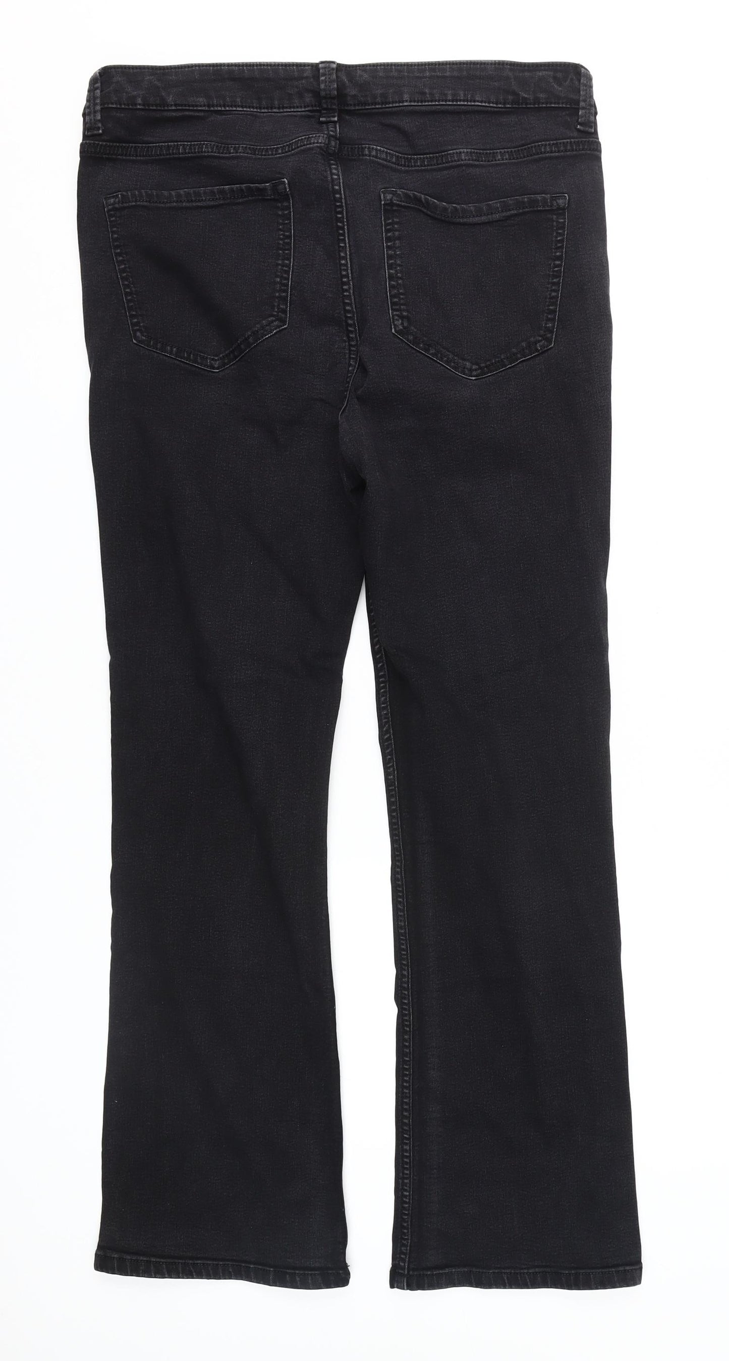Marks and Spencer Women's Black Straight Jeans Size 16