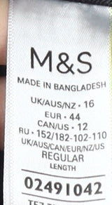 Marks and Spencer Women's Black Straight Jeans Size 16
