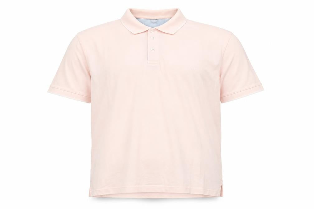 Front view of Cotton Traders Men's Pink Polo Shirt L