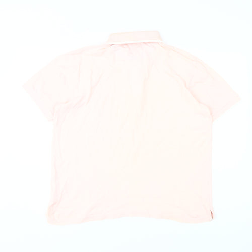 Cotton Traders Men's Pink Polo Shirt L