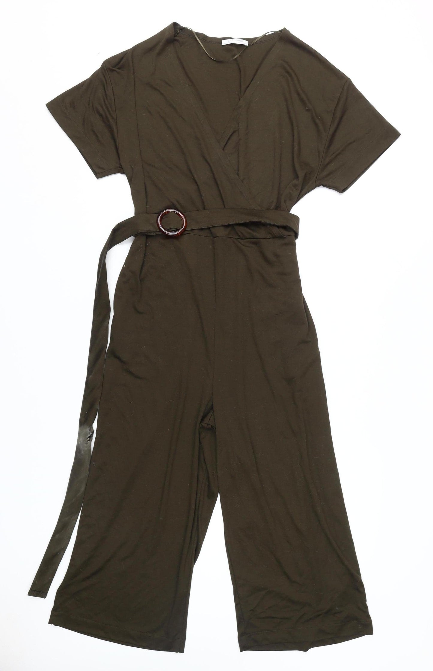 Zara Women’s Green Belted Jumpsuit, Size L