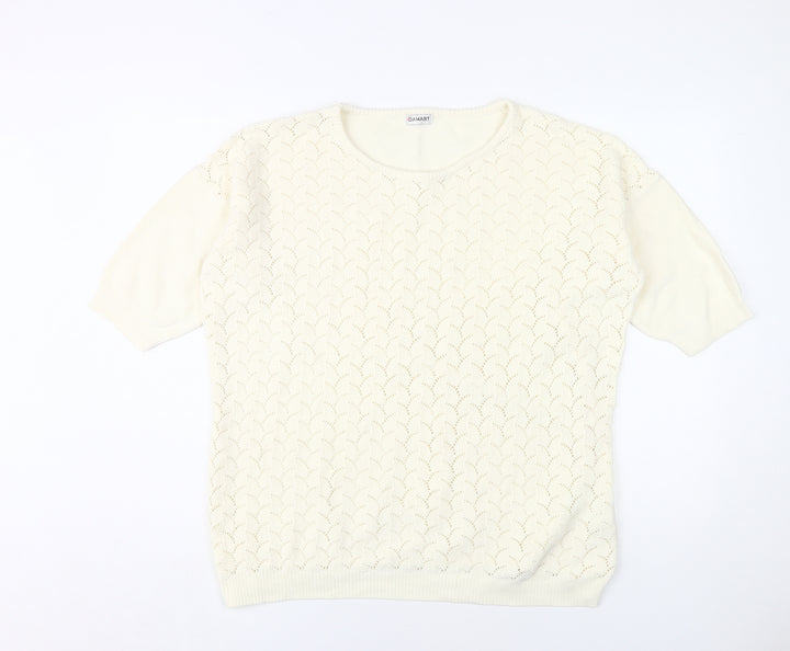 Damart Women's Ivory Pullover Jumper Size L