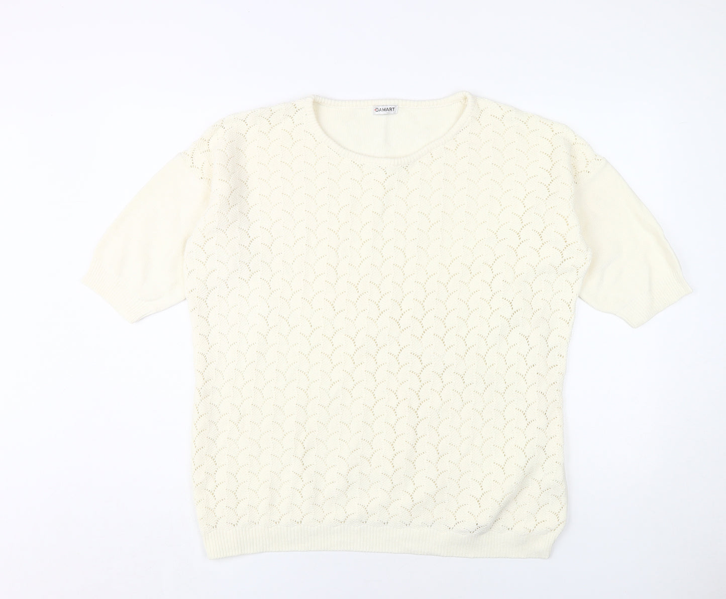 Damart Women's Ivory Pullover Jumper Size L