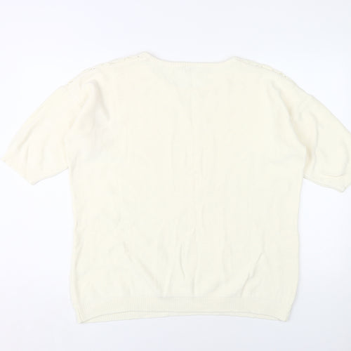 Damart Women's Ivory Pullover Jumper Size L