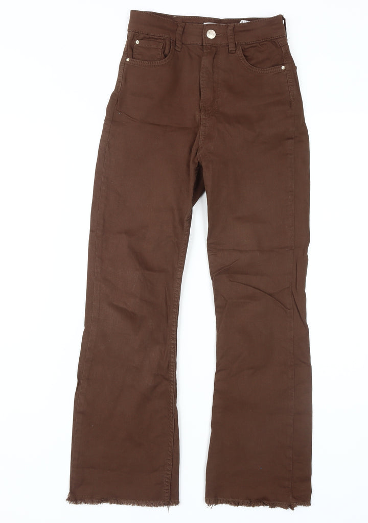 Stradivarius Women's Brown Straight Jeans Size 6