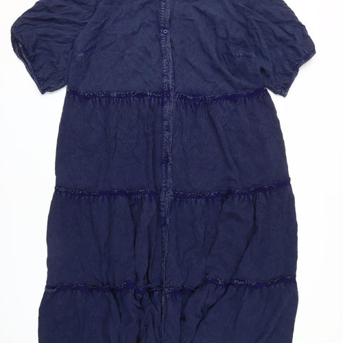 Yours Women's Blue Shirt Dress Plus Size 20