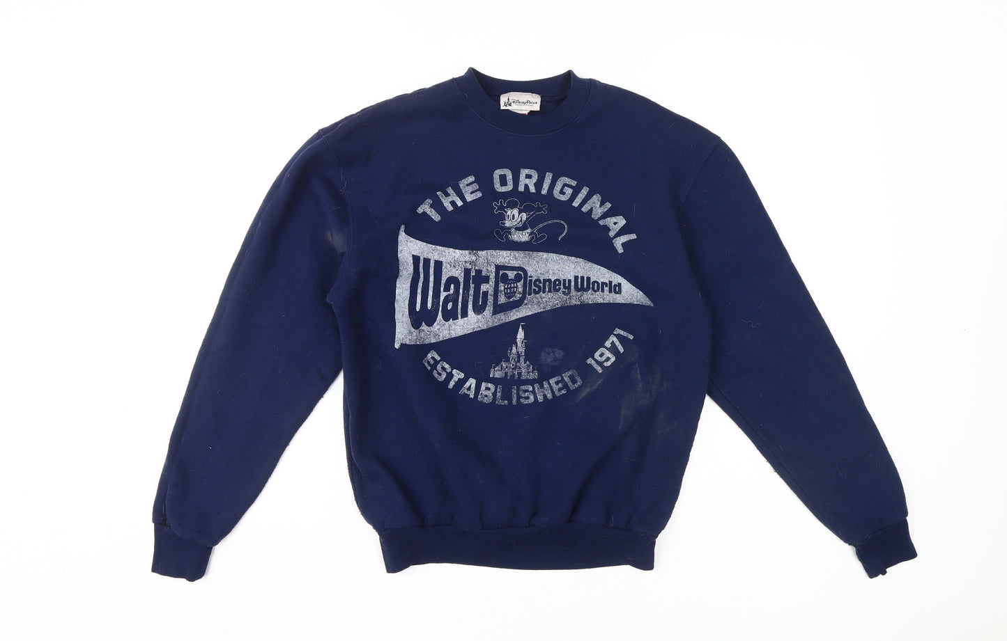 Disney Parks Blue Unisex Sweatshirt, Size 10, Pullover