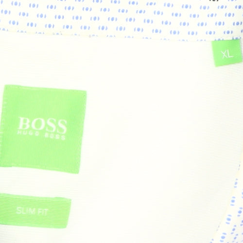 BOSS Men's Blue XL Slim Fit Dress Shirt