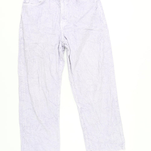 Zara Women’s Ivory Straight Trousers, Size 12