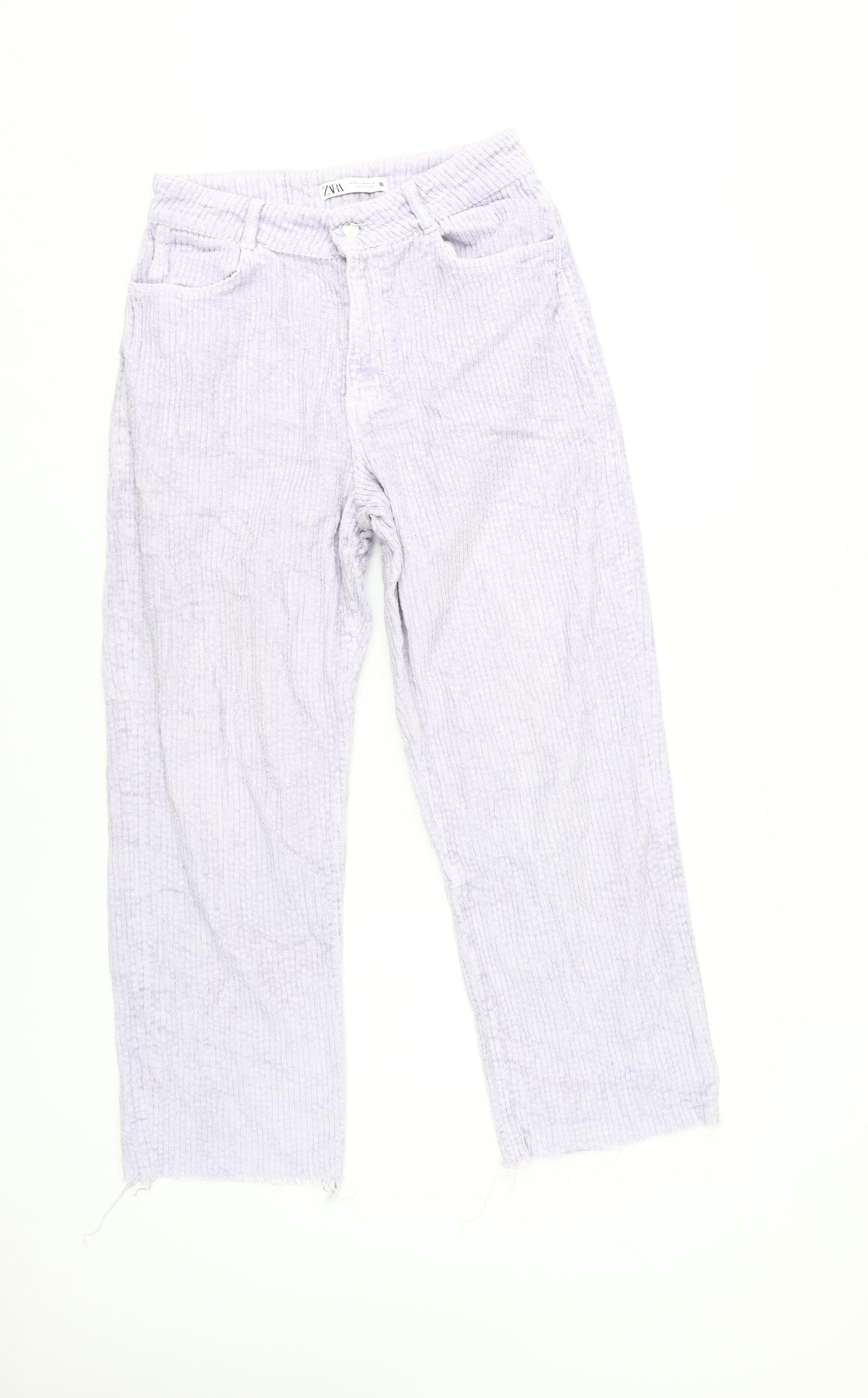 Zara Women’s Ivory Straight Trousers, Size 12