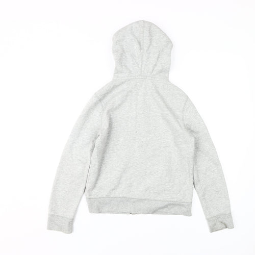 GAP Girls Grey Hoodie, Logo, Size 12, Full Zip, Casual Wear