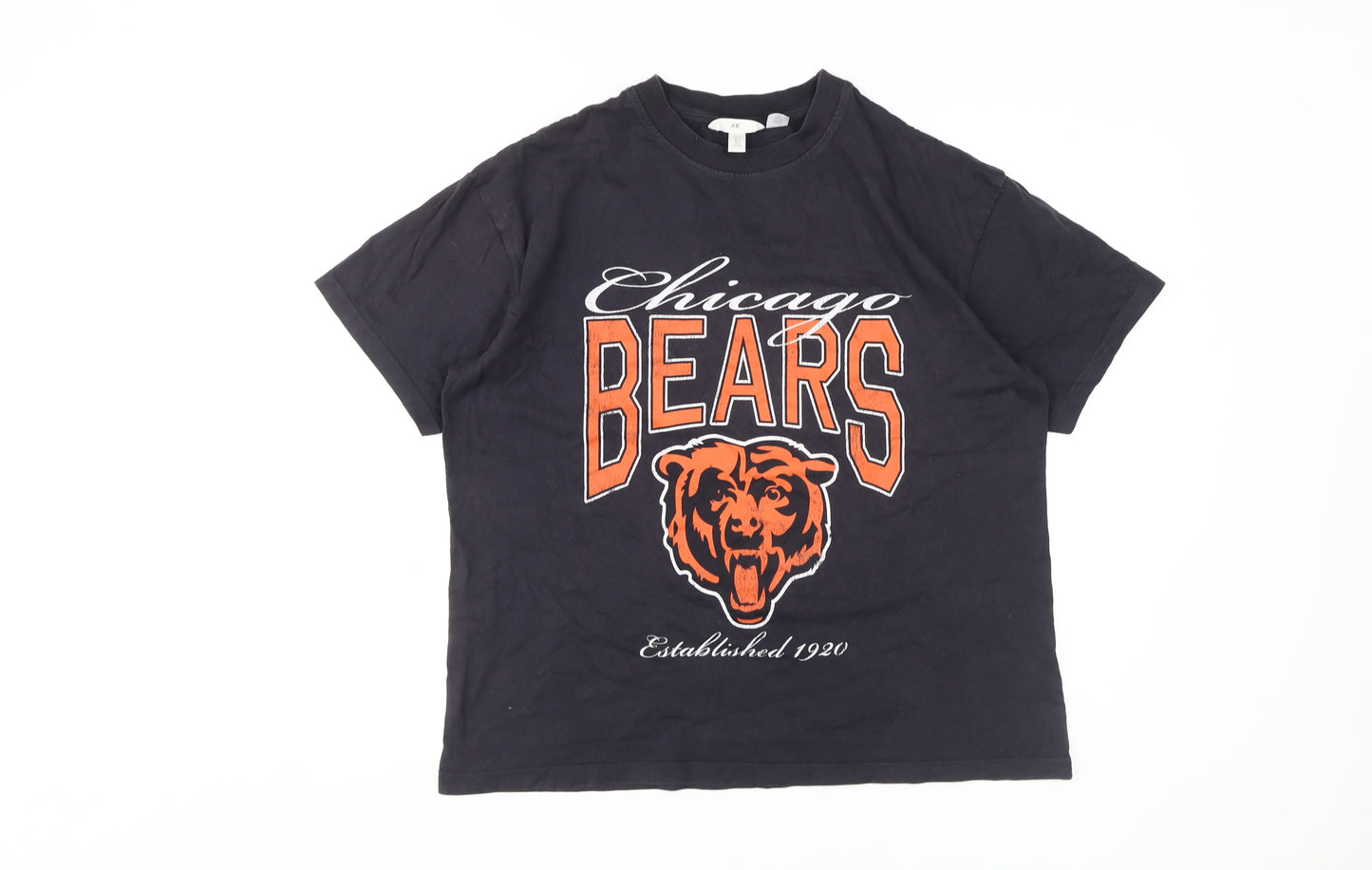 H&M Unisex Chicago Bears Black T-Shirt Size M