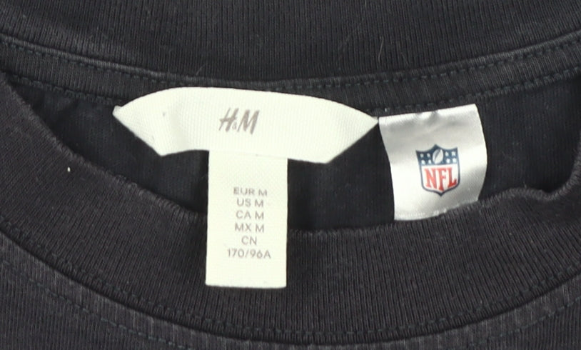 H&M Unisex Chicago Bears Black T-Shirt Size M