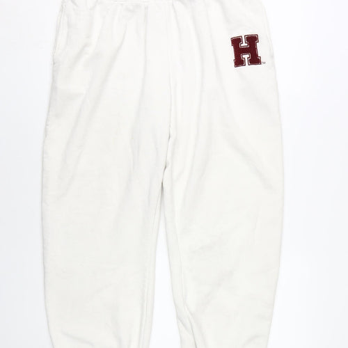 Harvard Unisex White Jogger Trousers XL Casual