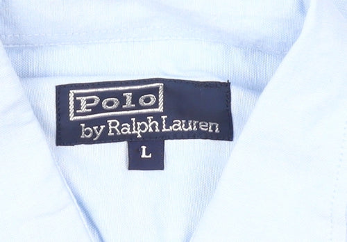 Polo Ralph Lauren Boys Blue Button-Up Shirt Size L