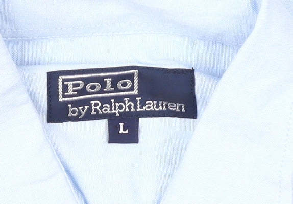 Polo Ralph Lauren Boys Blue Button-Up Shirt Size L