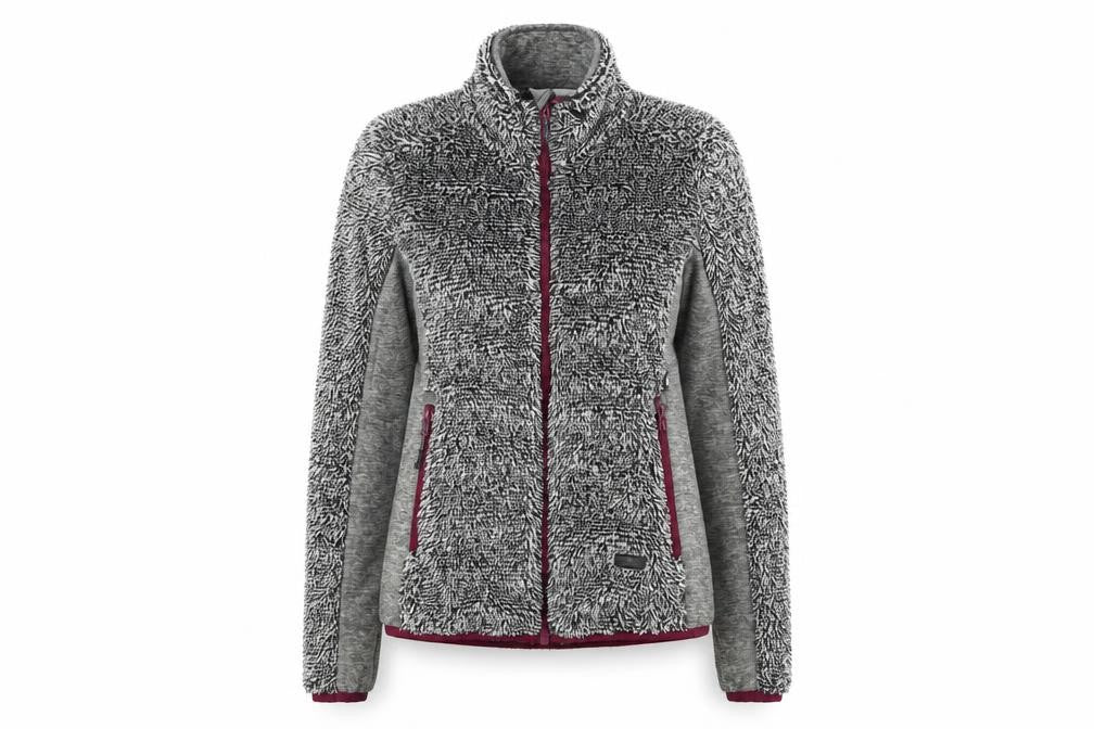Front view of Trespass Women's Grey Fleece Jacket XS Casual