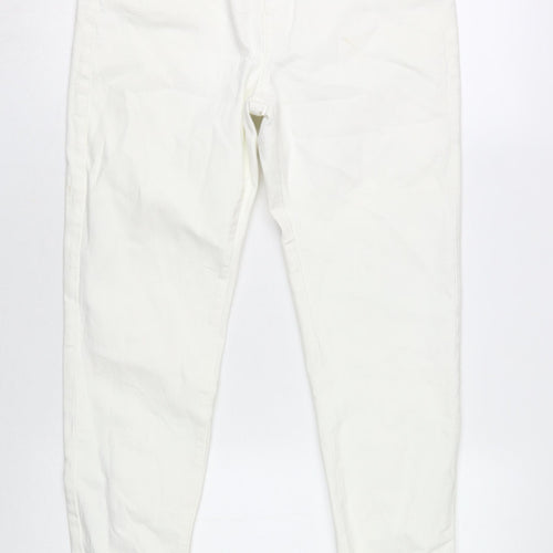 Marks and Spencer Women's White Lace Accent Jeans 14