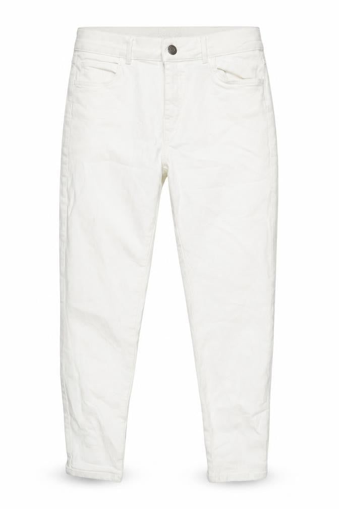 Front view of Marks & Spencer Women's White Lace Accent Jeans 14