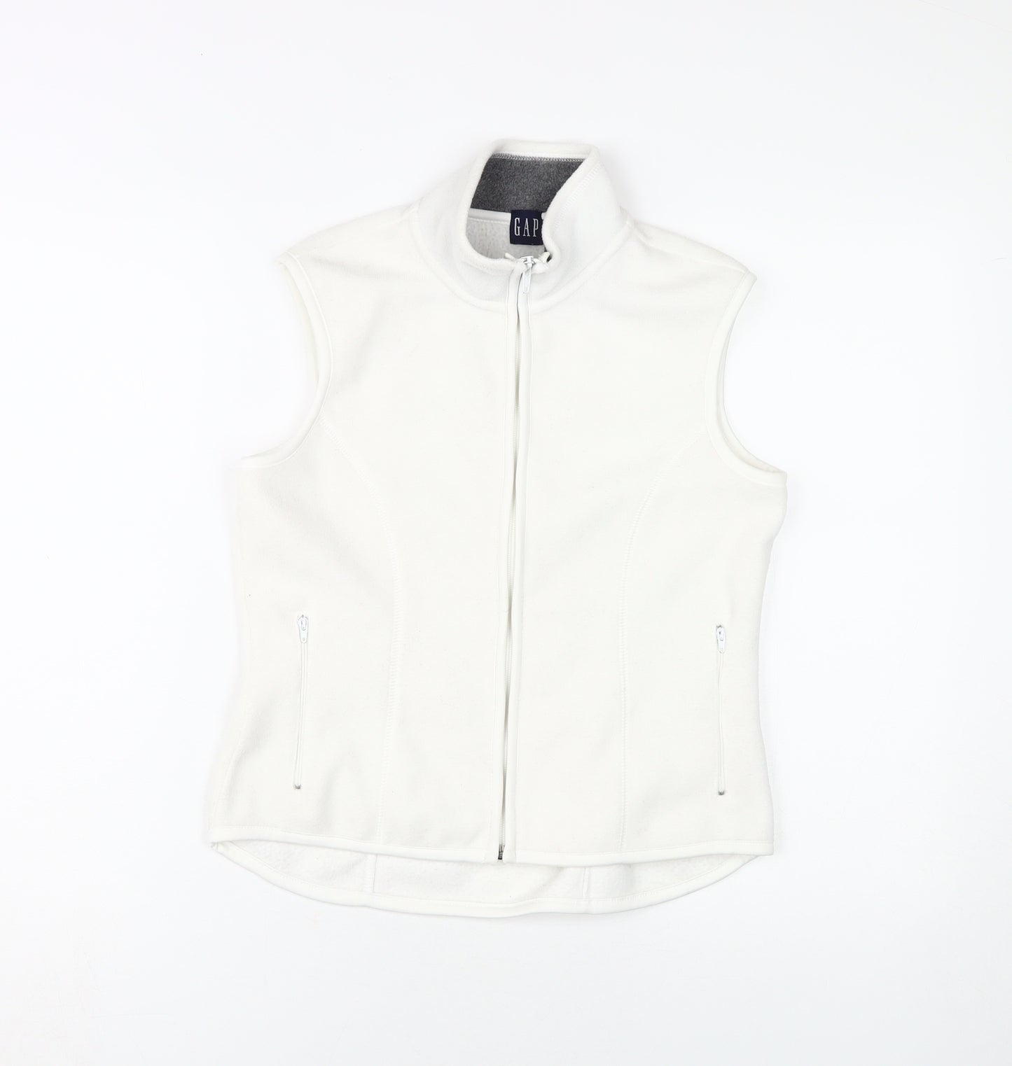 Gap Women's White Fleece Waistcoat XS Casual
