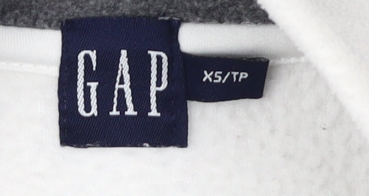 Gap Women's White Fleece Waistcoat XS Casual