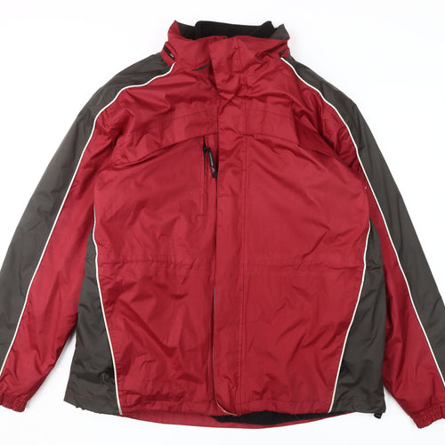 Snowdonia Men's Red Puffer Jacket, Size L - Winter Wear