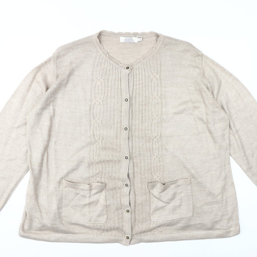 Honor Millburn Women's Beige XL Cardigan