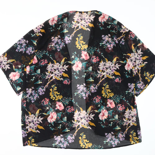H&M Women's Floral Kimono Blouse, L, Multicoloured