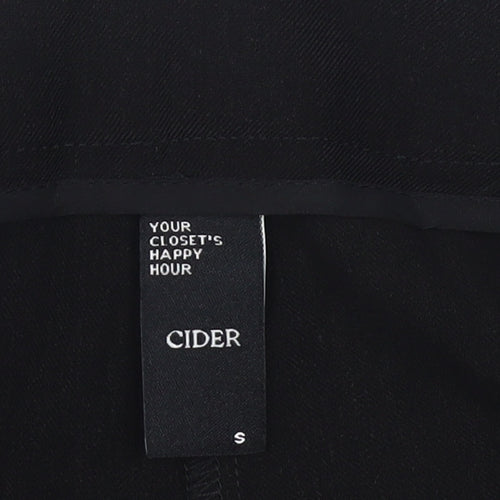 Cider Women's Black Straight Trousers S