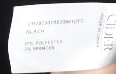 Cider Women's Black Straight Trousers S