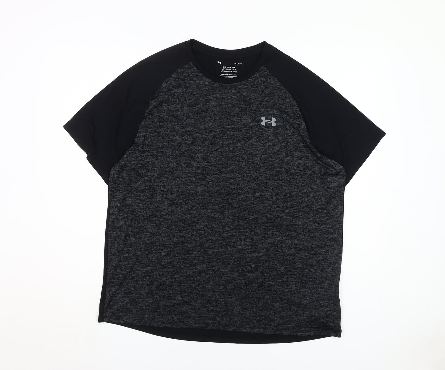 Under Armour Men's L Black Loose Fit T-Shirt, Crew Neck