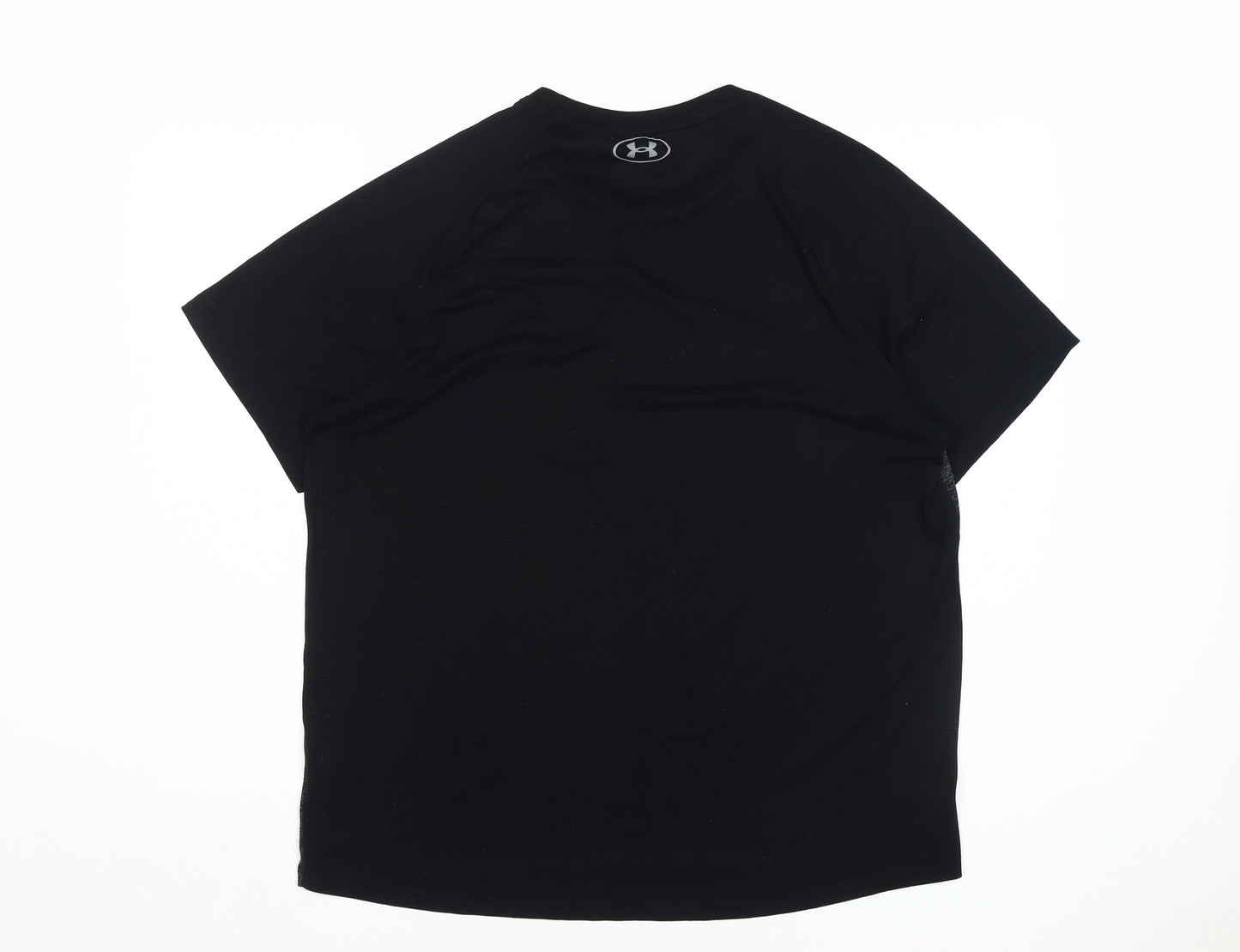 Under Armour Men's L Black Loose Fit T-Shirt, Crew Neck