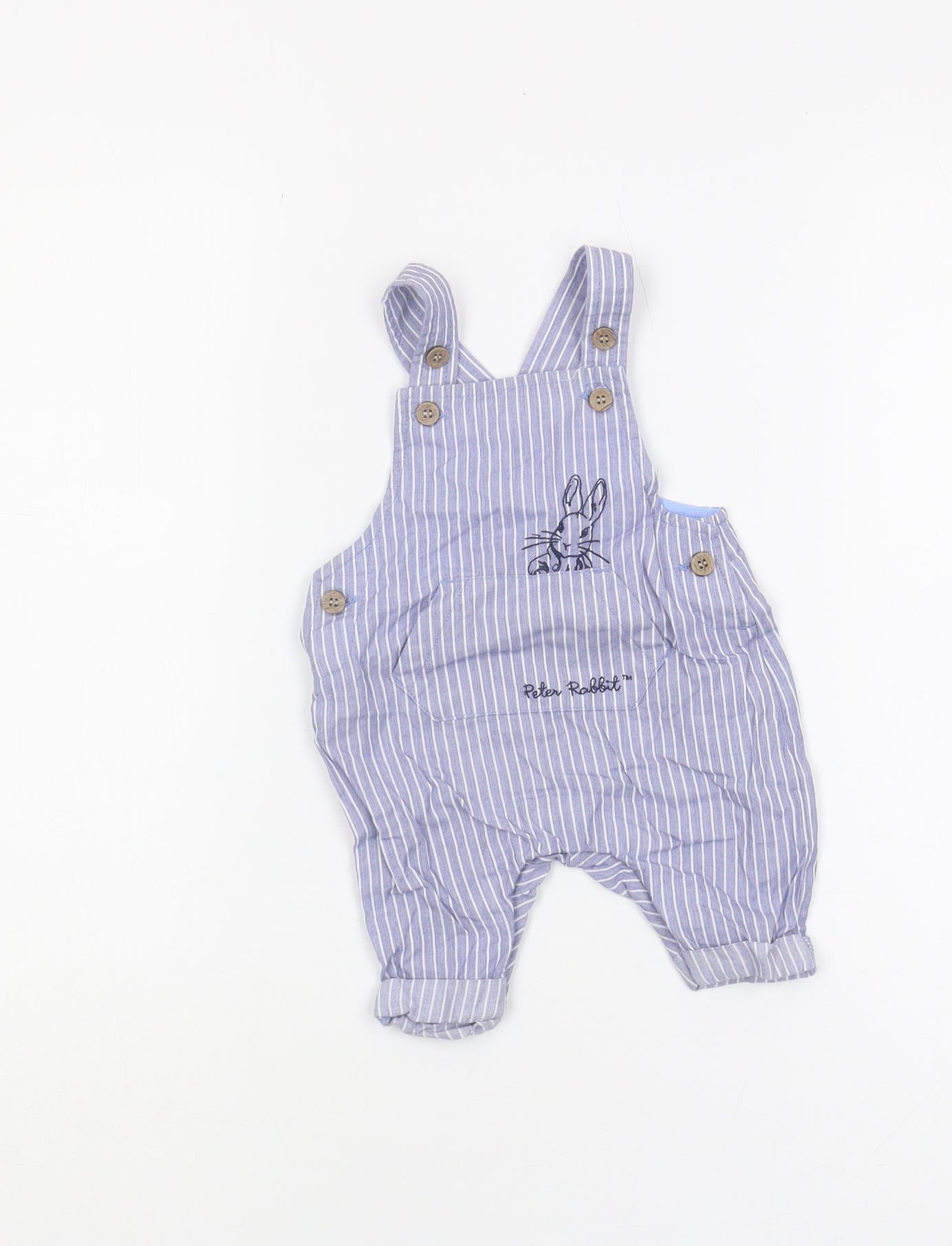 Beatrix Potter Blue Peter Rabbit Dungaree for Unisex Baby, 12M
