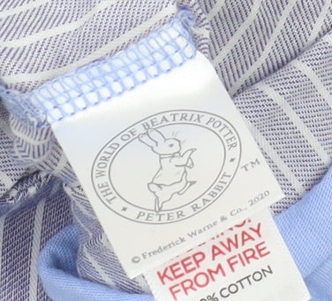Beatrix Potter Blue Peter Rabbit Dungaree for Unisex Baby, 12M