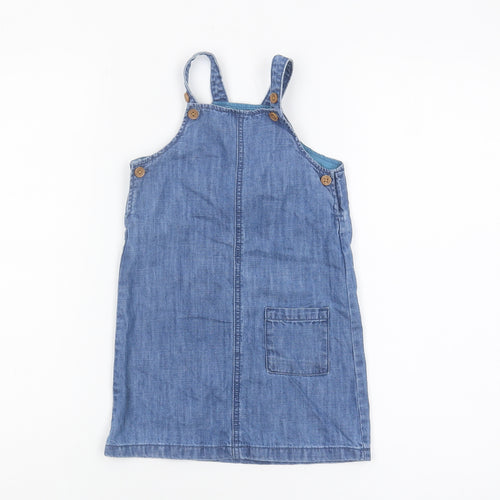 Marks & Spencer Blue Denim Jumper Dress, 18-24 Months