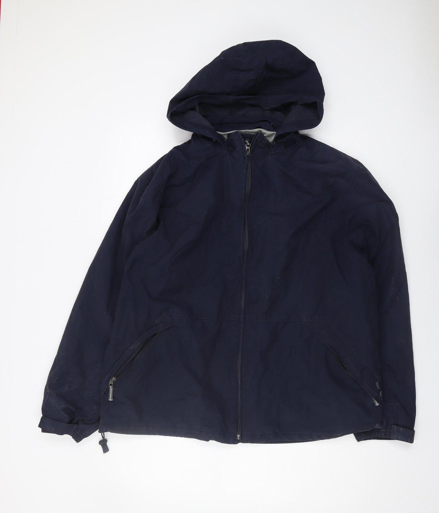 GAP Men's Blue Hooded Rain Coat Jacket L