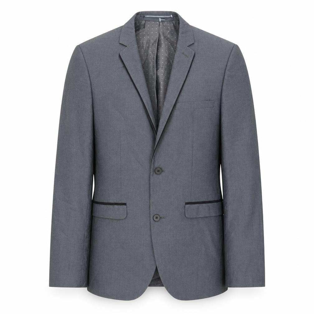 Burton Mens Grey Slim Fit Blazer - Men's Jacket 38R