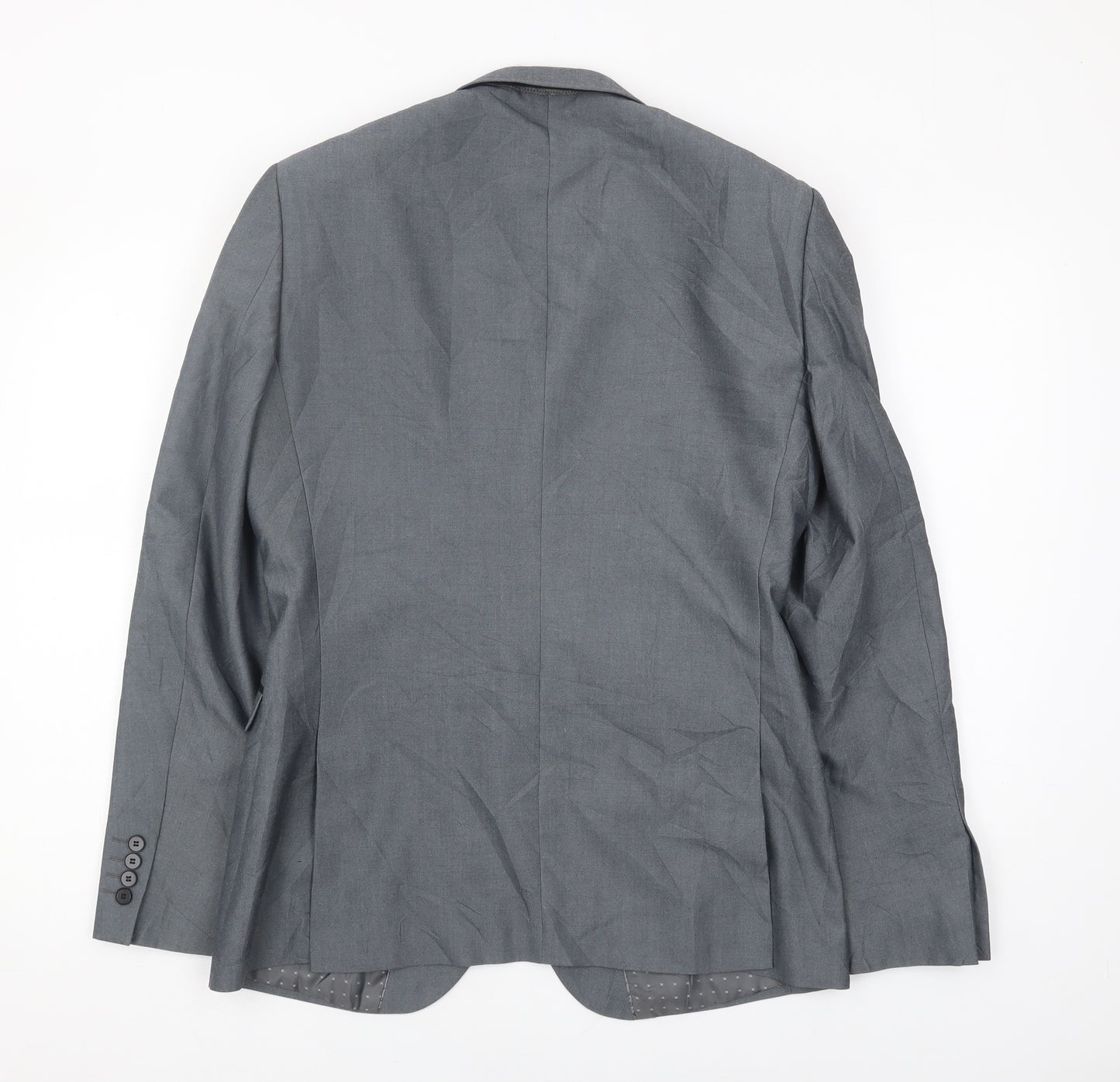 Burton Mens Grey Slim Fit Blazer - Men's Jacket 38R