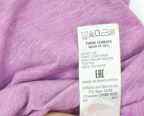 Marks and Spencer Women's Pink T-Shirt, Size 14, Casual Wear