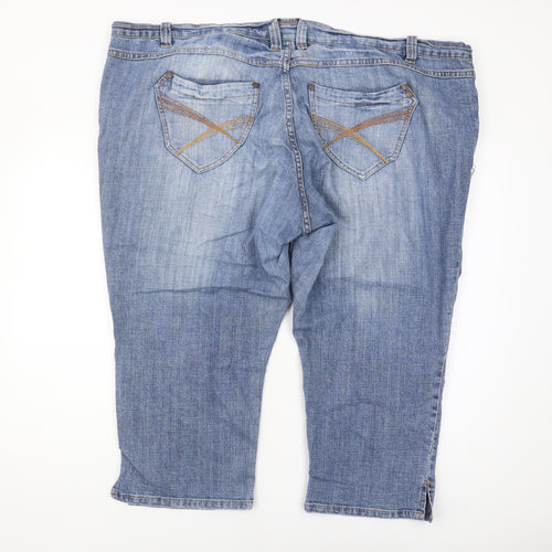 East Coast Men's Blue Bermuda Denim Shorts Size 28