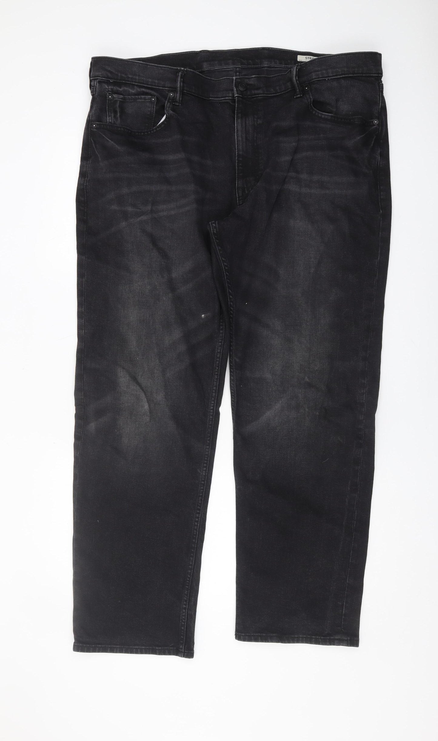 Marks and Spencer Men's Black Straight Jeans Size 42