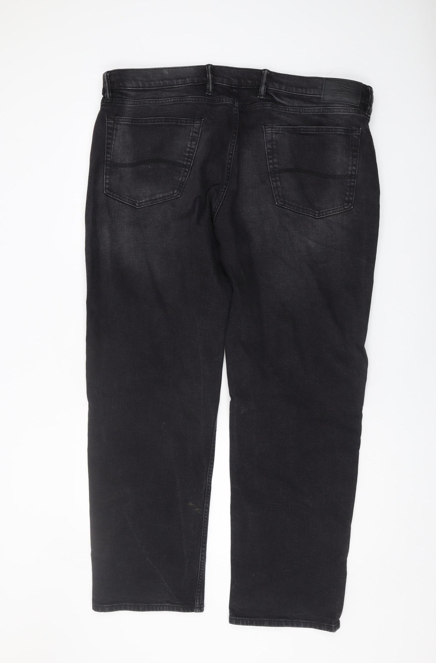Marks and Spencer Men's Black Straight Jeans Size 42